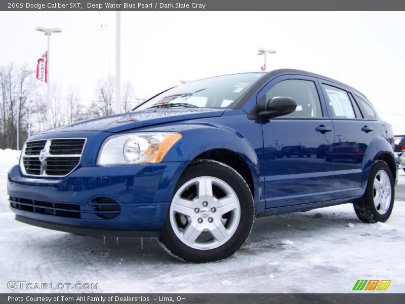 Deep Water Blue Pearl / Dark Slate Gray 2009 Dodge Caliber SXT