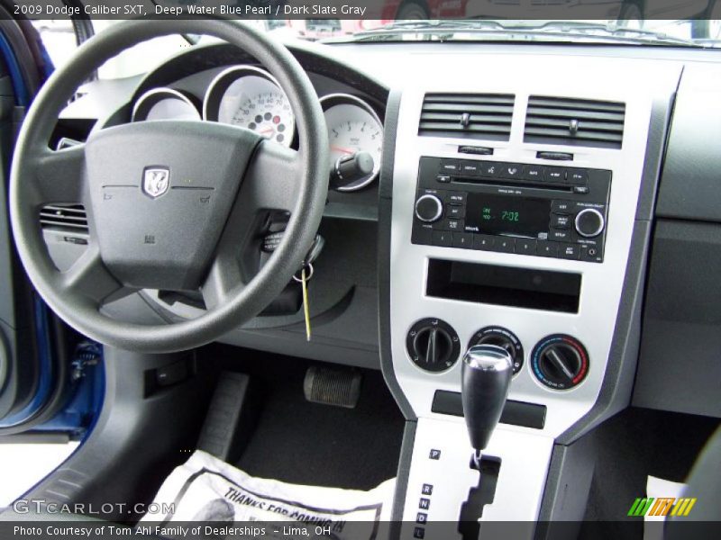 Deep Water Blue Pearl / Dark Slate Gray 2009 Dodge Caliber SXT