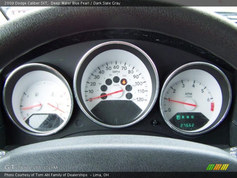 Deep Water Blue Pearl / Dark Slate Gray 2009 Dodge Caliber SXT