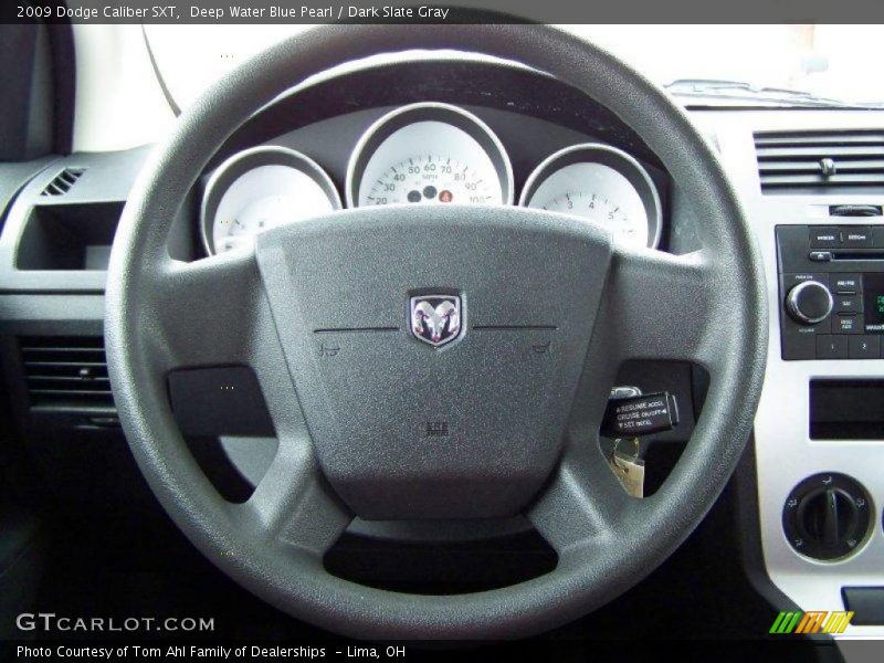 Deep Water Blue Pearl / Dark Slate Gray 2009 Dodge Caliber SXT