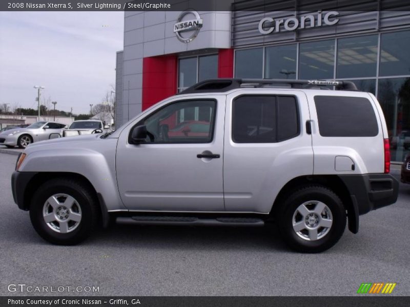 Silver Lightning / Steel/Graphite 2008 Nissan Xterra S