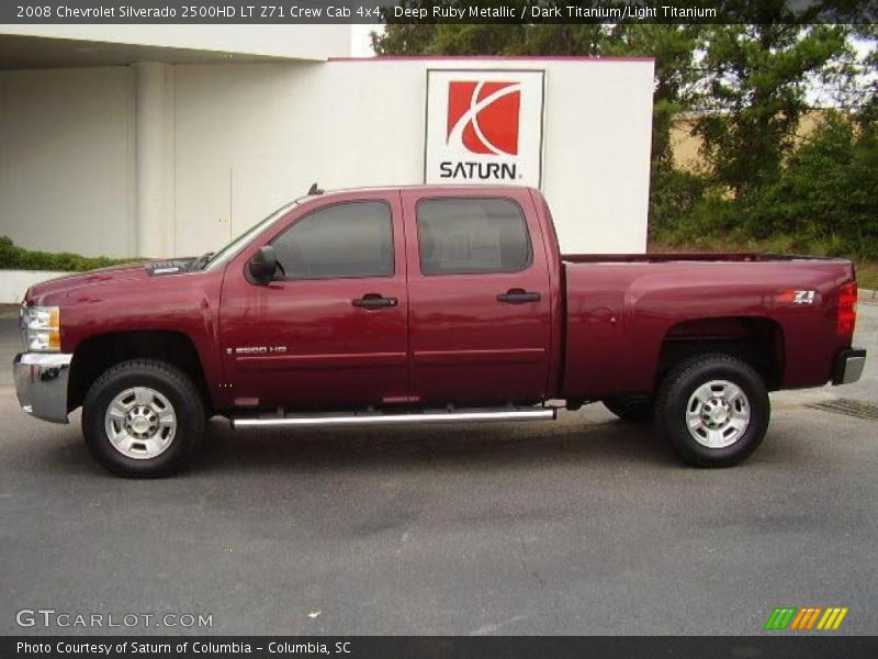 Deep Ruby Metallic / Dark Titanium/Light Titanium 2008 Chevrolet Silverado 2500HD LT Z71 Crew Cab 4x4