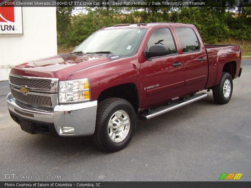 Deep Ruby Metallic / Dark Titanium/Light Titanium 2008 Chevrolet Silverado 2500HD LT Z71 Crew Cab 4x4