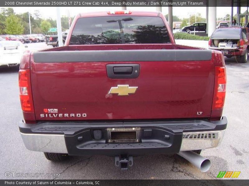 Deep Ruby Metallic / Dark Titanium/Light Titanium 2008 Chevrolet Silverado 2500HD LT Z71 Crew Cab 4x4