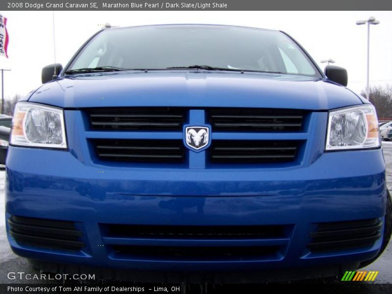 Marathon Blue Pearl / Dark Slate/Light Shale 2008 Dodge Grand Caravan SE