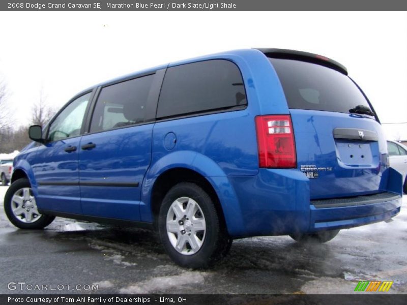 Marathon Blue Pearl / Dark Slate/Light Shale 2008 Dodge Grand Caravan SE