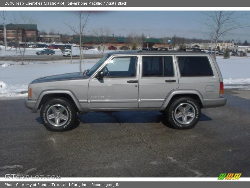 Silverstone Metallic / Agate Black 2000 Jeep Cherokee Classic 4x4