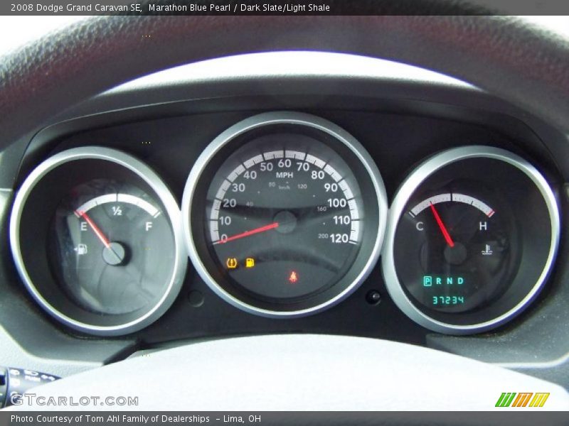 Marathon Blue Pearl / Dark Slate/Light Shale 2008 Dodge Grand Caravan SE