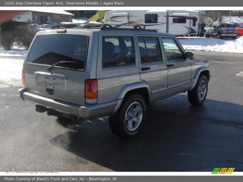 Silverstone Metallic / Agate Black 2000 Jeep Cherokee Classic 4x4