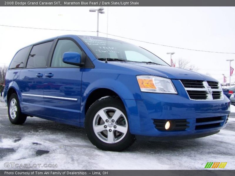 Marathon Blue Pearl / Dark Slate/Light Shale 2008 Dodge Grand Caravan SXT