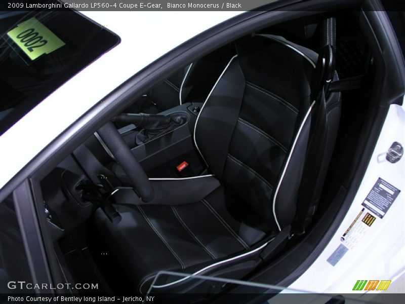 Bianco Monocerus / Black 2009 Lamborghini Gallardo LP560-4 Coupe E-Gear