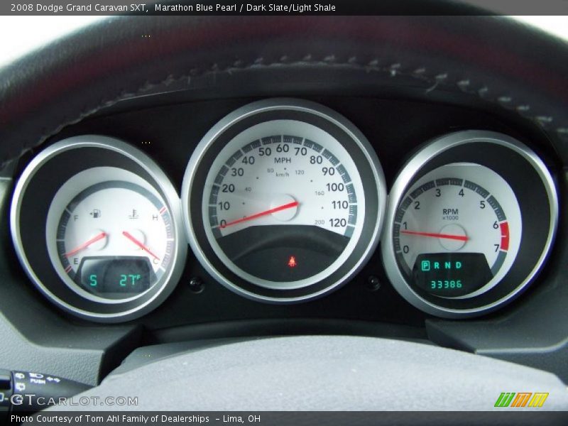 Marathon Blue Pearl / Dark Slate/Light Shale 2008 Dodge Grand Caravan SXT