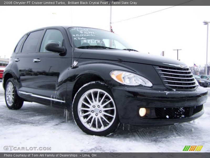 Brilliant Black Crystal Pearl / Pastel Slate Gray 2008 Chrysler PT Cruiser Limited Turbo