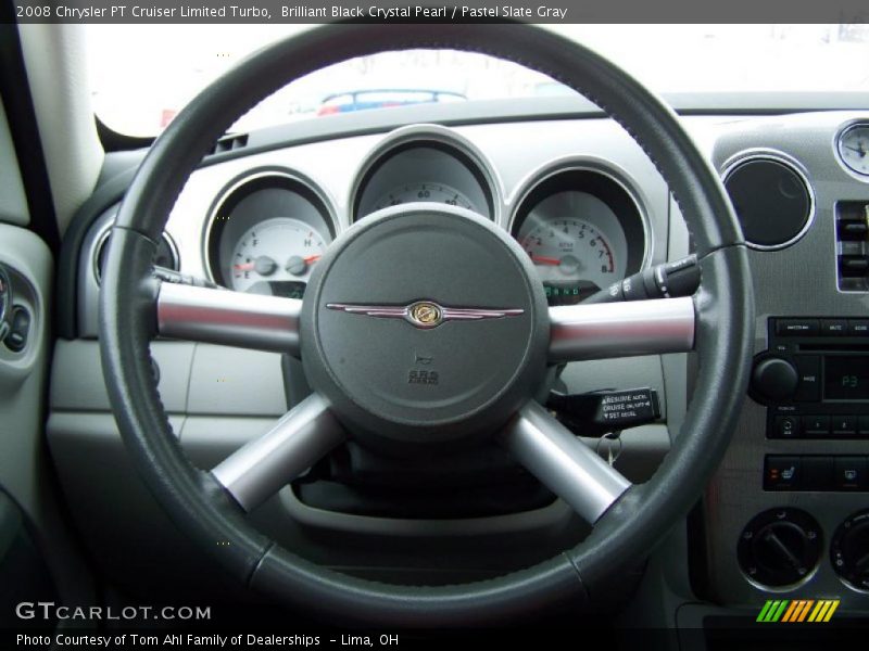 Brilliant Black Crystal Pearl / Pastel Slate Gray 2008 Chrysler PT Cruiser Limited Turbo