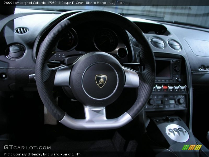 Bianco Monocerus / Black 2009 Lamborghini Gallardo LP560-4 Coupe E-Gear