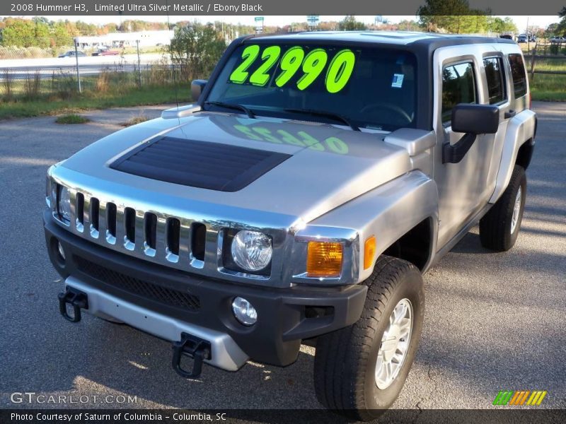 Limited Ultra Silver Metallic / Ebony Black 2008 Hummer H3
