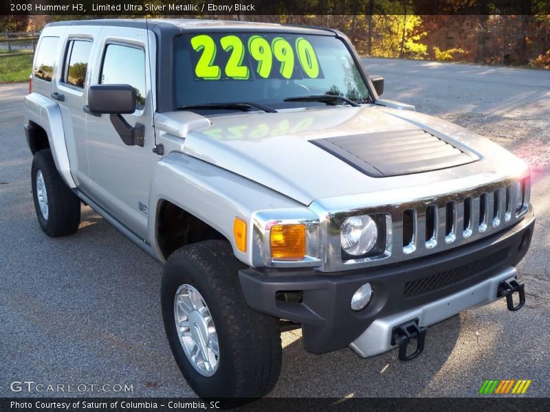 Limited Ultra Silver Metallic / Ebony Black 2008 Hummer H3