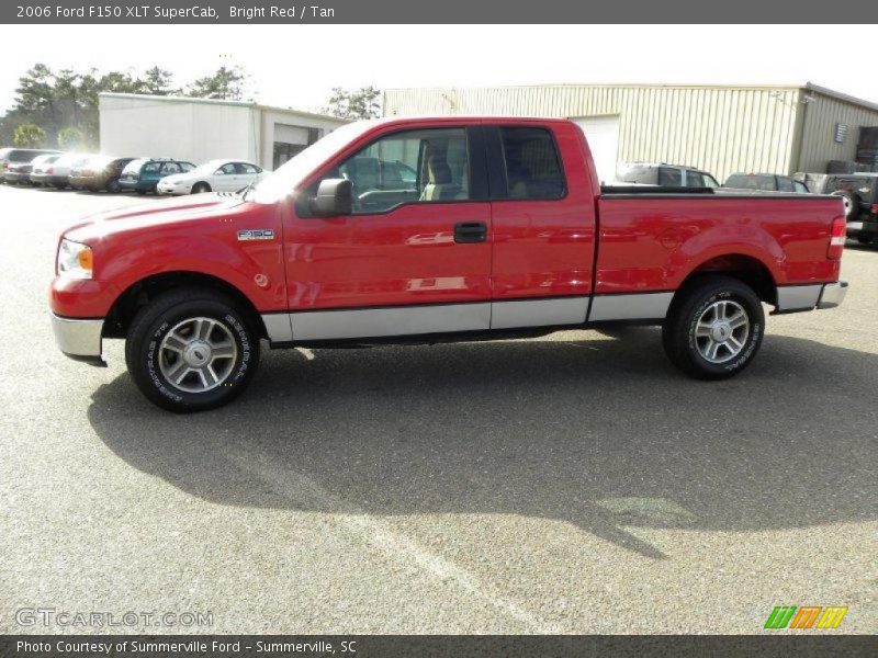 Bright Red / Tan 2006 Ford F150 XLT SuperCab