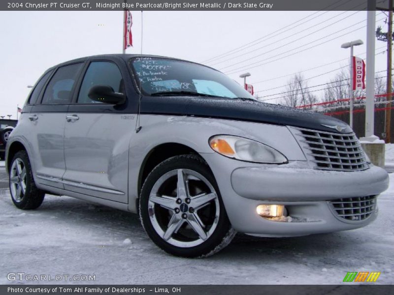 Midnight Blue Pearlcoat/Bright Silver Metallic / Dark Slate Gray 2004 Chrysler PT Cruiser GT