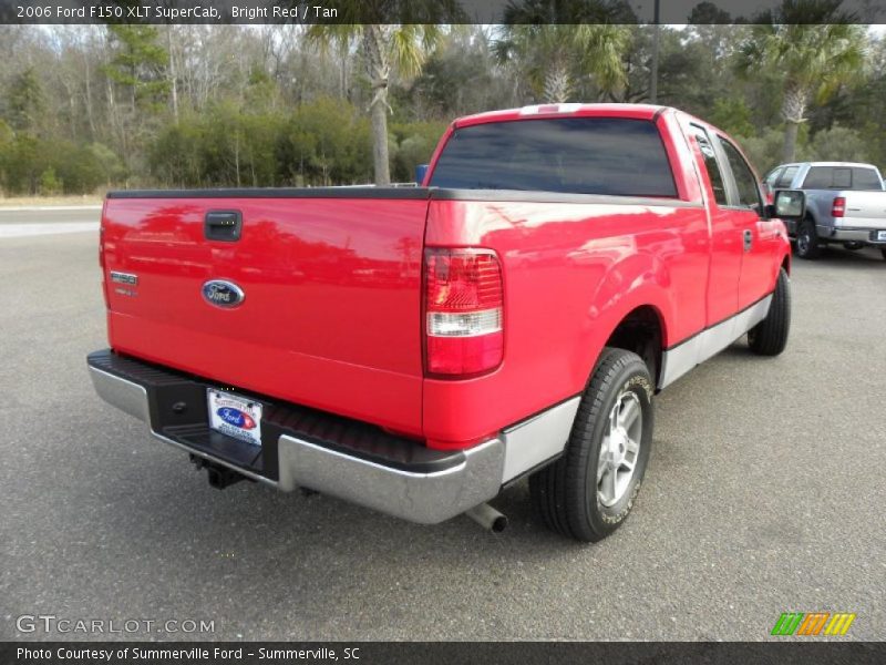 Bright Red / Tan 2006 Ford F150 XLT SuperCab