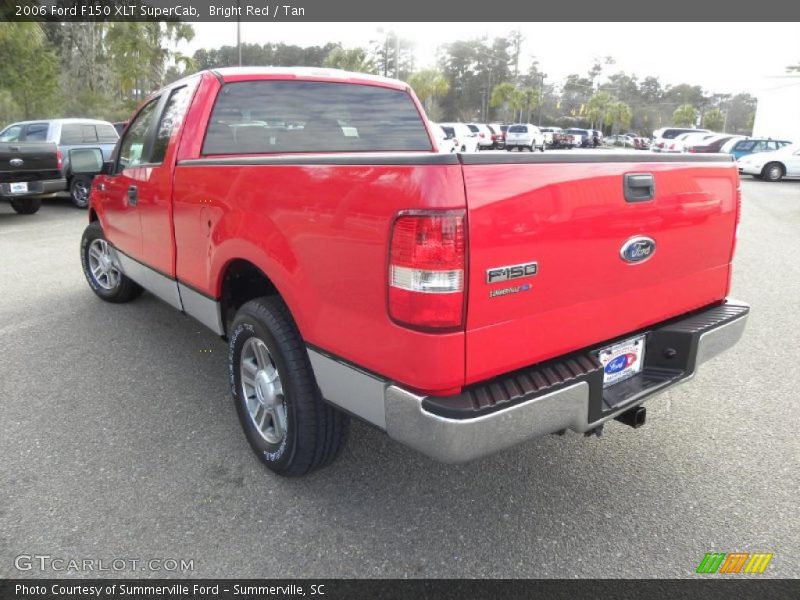 Bright Red / Tan 2006 Ford F150 XLT SuperCab