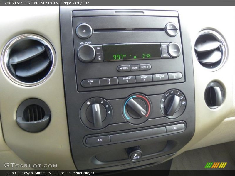 Bright Red / Tan 2006 Ford F150 XLT SuperCab