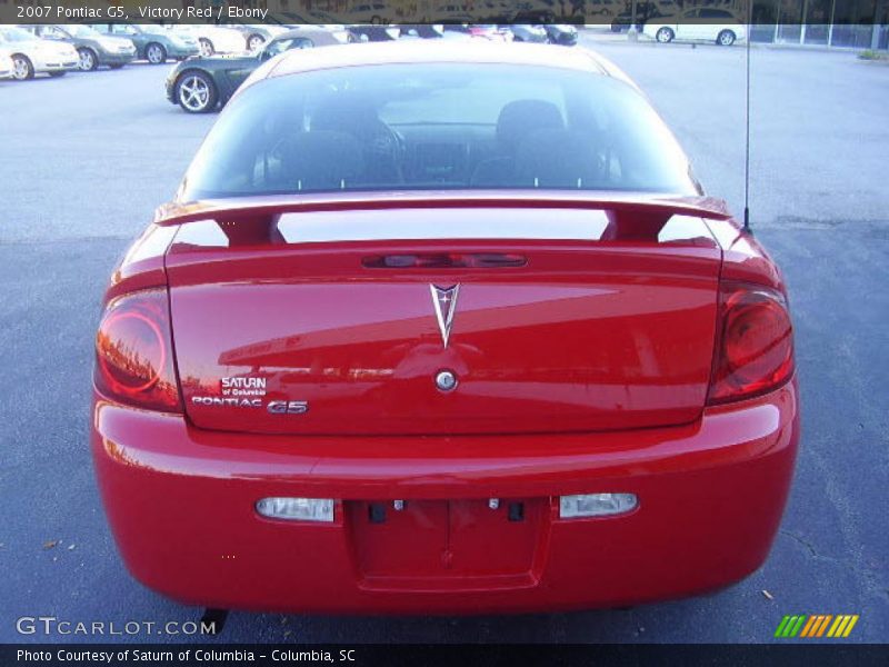 Victory Red / Ebony 2007 Pontiac G5