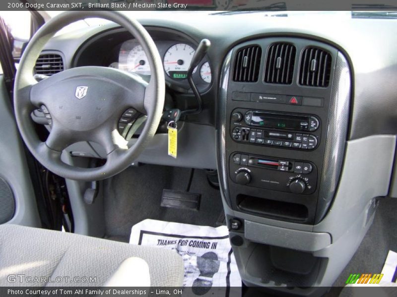 Brilliant Black / Medium Slate Gray 2006 Dodge Caravan SXT