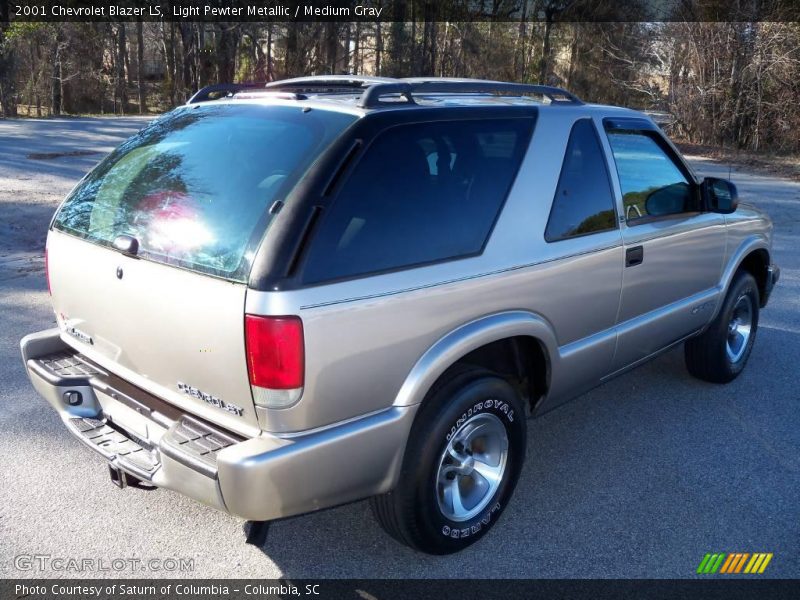 Light Pewter Metallic / Medium Gray 2001 Chevrolet Blazer LS