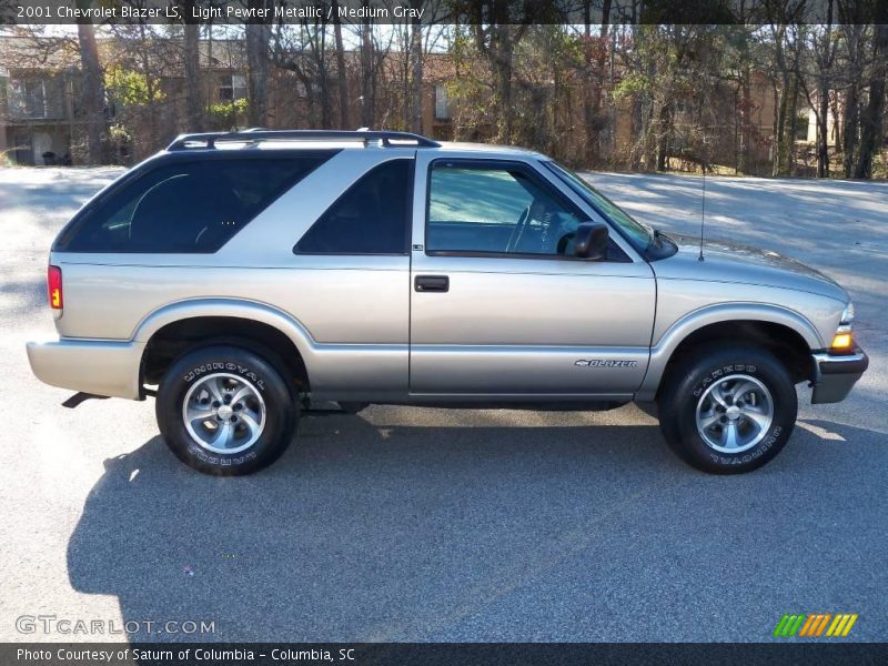 Light Pewter Metallic / Medium Gray 2001 Chevrolet Blazer LS