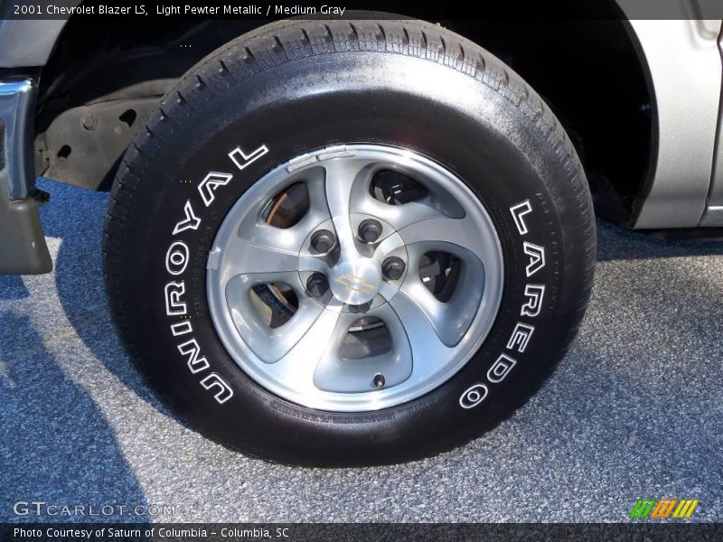 Light Pewter Metallic / Medium Gray 2001 Chevrolet Blazer LS
