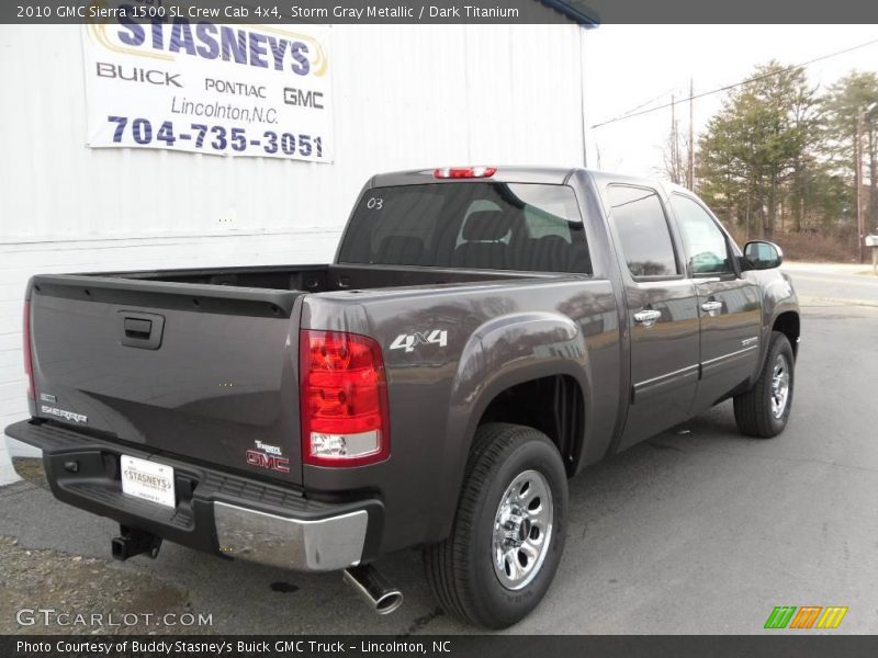 Storm Gray Metallic / Dark Titanium 2010 GMC Sierra 1500 SL Crew Cab 4x4