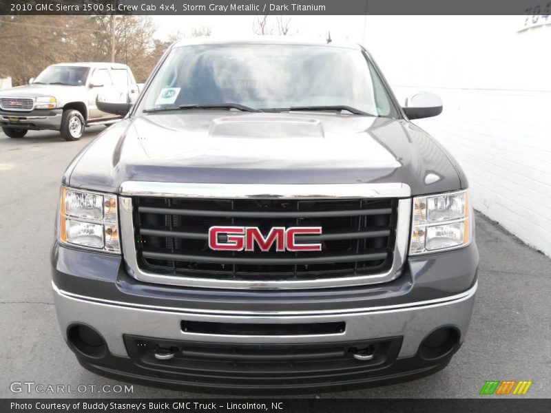 Storm Gray Metallic / Dark Titanium 2010 GMC Sierra 1500 SL Crew Cab 4x4