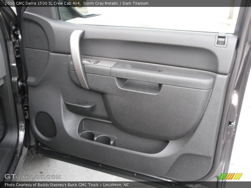 Storm Gray Metallic / Dark Titanium 2010 GMC Sierra 1500 SL Crew Cab 4x4