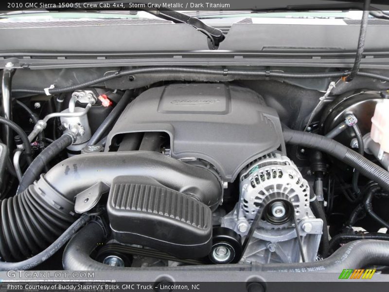 Storm Gray Metallic / Dark Titanium 2010 GMC Sierra 1500 SL Crew Cab 4x4