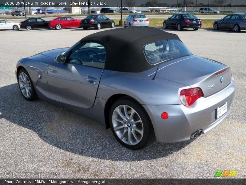 Silver Grey Metallic / Black 2006 BMW Z4 3.0i Roadster