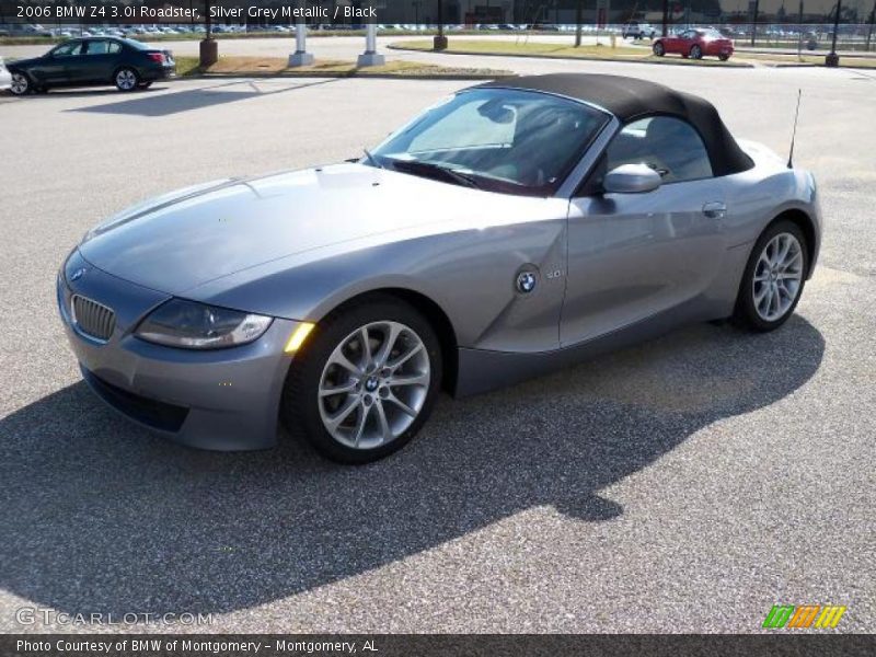 Silver Grey Metallic / Black 2006 BMW Z4 3.0i Roadster