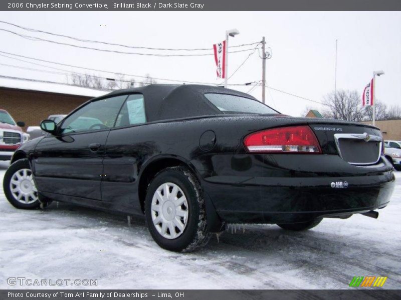 Brilliant Black / Dark Slate Gray 2006 Chrysler Sebring Convertible