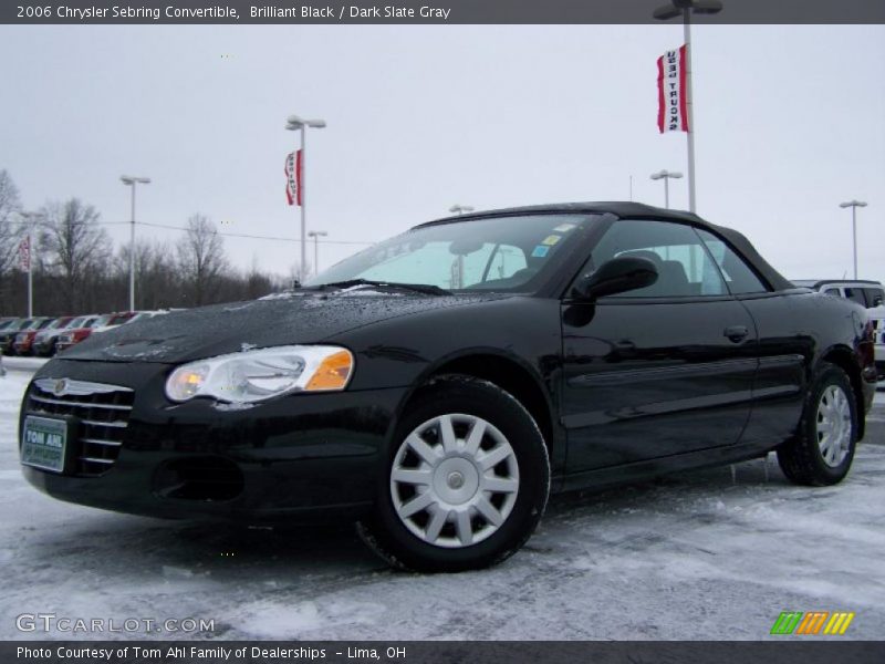 Brilliant Black / Dark Slate Gray 2006 Chrysler Sebring Convertible