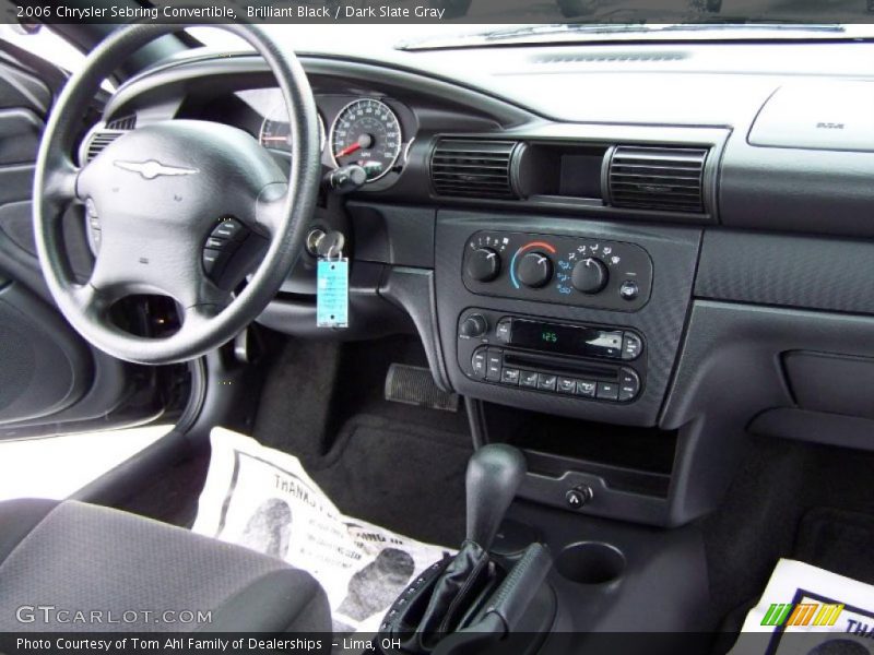 Brilliant Black / Dark Slate Gray 2006 Chrysler Sebring Convertible