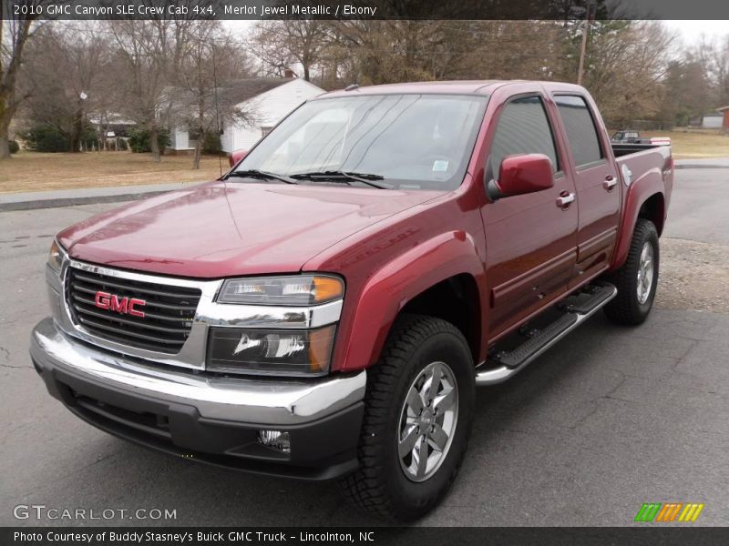 Merlot Jewel Metallic / Ebony 2010 GMC Canyon SLE Crew Cab 4x4