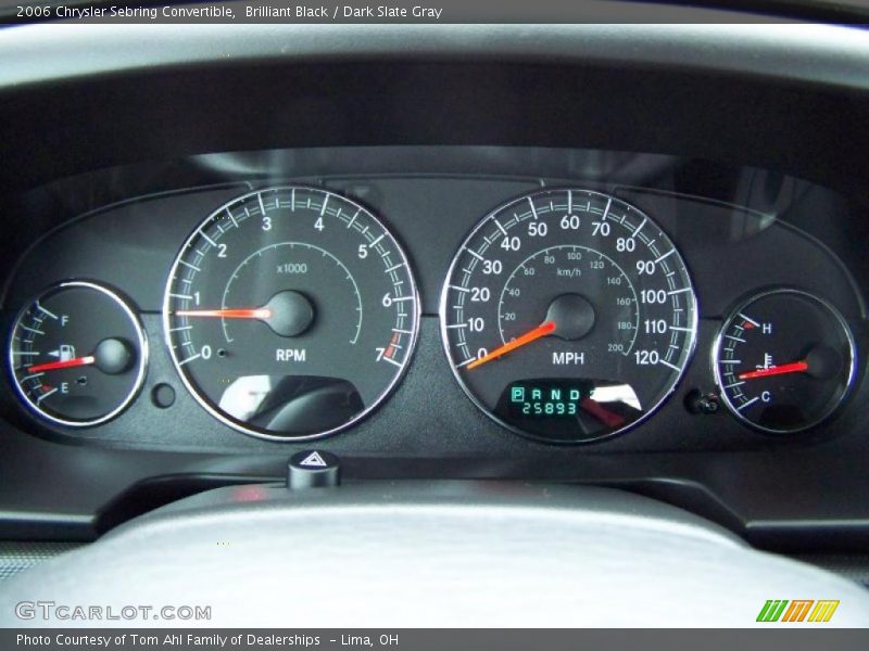 Brilliant Black / Dark Slate Gray 2006 Chrysler Sebring Convertible