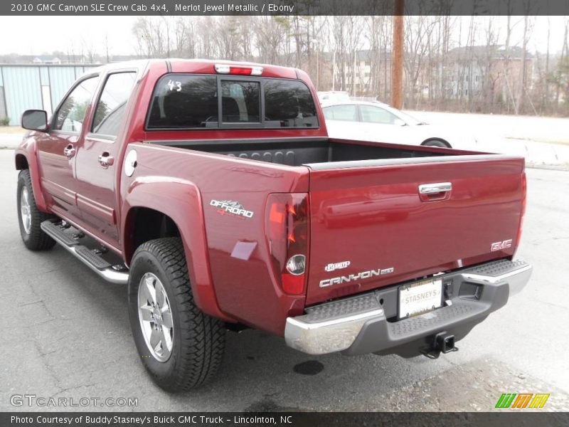 Merlot Jewel Metallic / Ebony 2010 GMC Canyon SLE Crew Cab 4x4