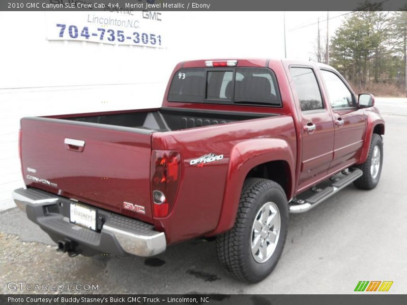 Merlot Jewel Metallic / Ebony 2010 GMC Canyon SLE Crew Cab 4x4