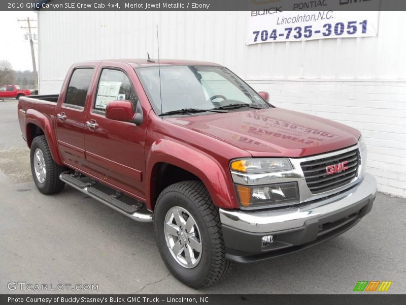 Merlot Jewel Metallic / Ebony 2010 GMC Canyon SLE Crew Cab 4x4