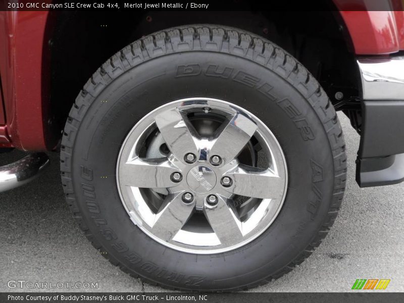 Merlot Jewel Metallic / Ebony 2010 GMC Canyon SLE Crew Cab 4x4