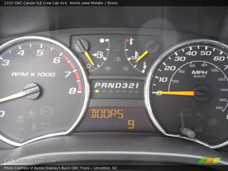 Merlot Jewel Metallic / Ebony 2010 GMC Canyon SLE Crew Cab 4x4