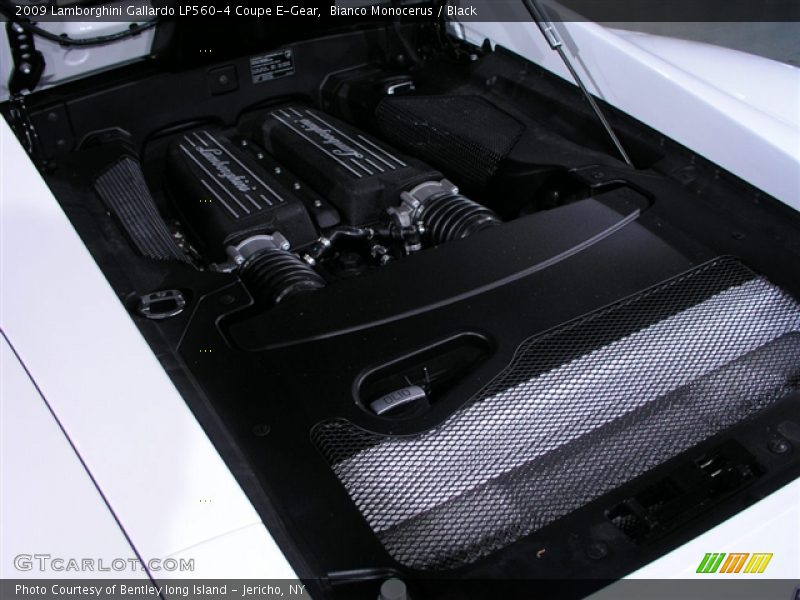 Bianco Monocerus / Black 2009 Lamborghini Gallardo LP560-4 Coupe E-Gear