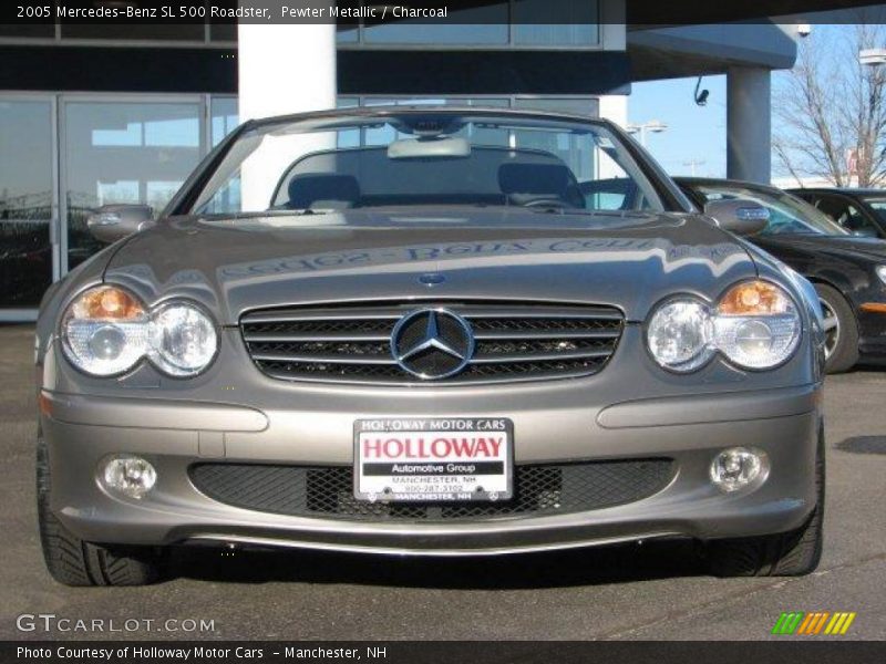Pewter Metallic / Charcoal 2005 Mercedes-Benz SL 500 Roadster