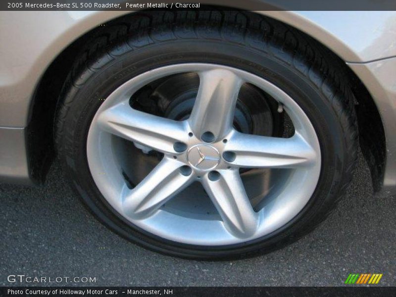 Pewter Metallic / Charcoal 2005 Mercedes-Benz SL 500 Roadster